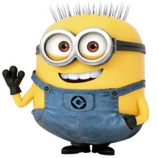 ✋ Minion Despicable Me minion, despicable me, cartoon, character, yellow, funny telegram sticker