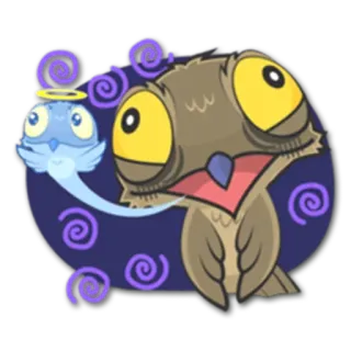 Lovely Potoo (@TgSticker) whatsapp stickers