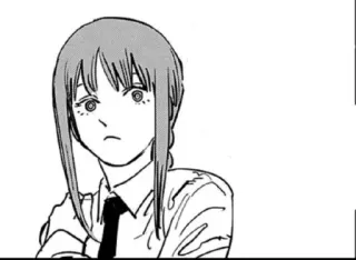 🌫 Makima Chainsaw Man Anime, Manga, Personnage, Illustration whatsapp sticker