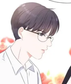 🐽 Anime, Manga, Personnage, Portrait, Homme, Lunettes, Illustration whatsapp sticker