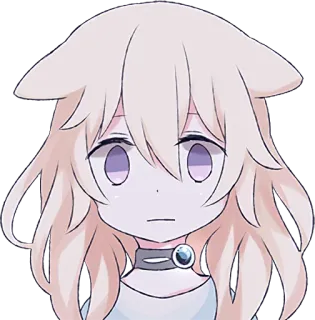 😐 Anime, Süß, Mädchen, Manga, Sticker telegram sticker