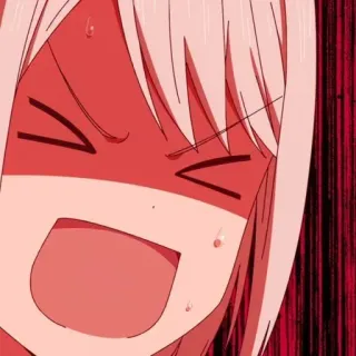 🤬 anime, boos, gefrustreerd, van streek, emotie, cartoon, gezicht, rood whatsapp sticker