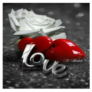 ❤️ love love, heart, rose, romance, romantic telegram sticker
