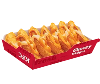 😮 KFC Cheezy Wedges fresh tasty hot nourriture, fromage, wedges, KFC, pommes de terre whatsapp sticker