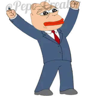 🐸 Pepe the Frog Meme, Meme Internet, Pepe la grenouille, Dessin animé telegram sticker