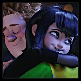 🌸 Mavis Dracula Hotel Transylvania Mavis, Hotel Transilvânia, desenho animado, família, animação telegram sticker