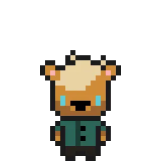 ☺ Pixel Art, Charakter, Digitale Kunst, Sticker, Tier, Süß telegram sticker