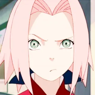 🌸 Sakura Haruno Naruto Sakura, Naruto, Anime, Charakter, Mädchen, rosa Haare telegram sticker