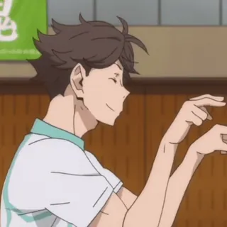 🏐 Oikawa Tooru Haikyuu!! Anime, Personaggio, Fanart, Haikyuu, Oikawa Tooru telegram sticker