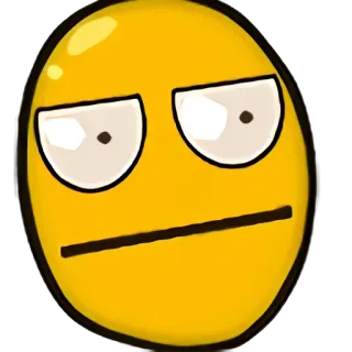 🤨 Emoji, Twarz, Żółty, Wyraz telegram sticker