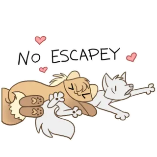 🤗 NO ESCAPEY telegram sticker