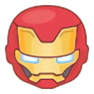 🦇 Iron Man super-héros, Marvel, Avengers, Iron Man, personnage telegram sticker