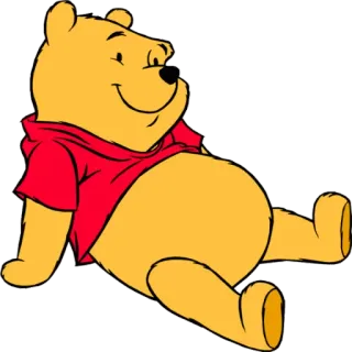 🙂 Winnie the Pooh Ursinho Pooh, urso, desenho animado, Disney, infantil, personagem telegram sticker