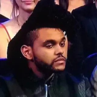 😒 The Weeknd singer, musician, celebrity, the weeknd telegram sticker