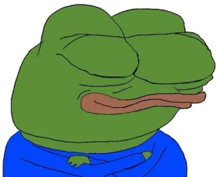 😌 Pepe the Frog Pepe la grenouille, Meme, Meme Internet, Grenouille, Personnage, Dessin animé whatsapp sticker