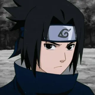 🖲 Sasuke Uchiha Naruto Аниме, Манга, Наруто, Саске, Учиха, Ниндзя, Повязка telegram sticker