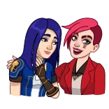 Vi & Caitlyn whatsapp stickers