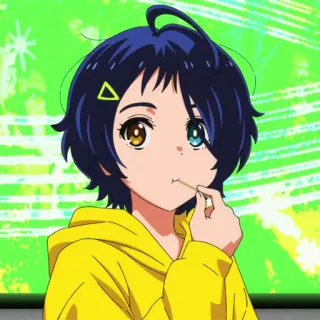 🥚 Ai Ohto Wonder Egg Priority アニメ, 女の子, 可愛い, 大戸アイ, ワンダーエッグ・プライオリティ telegram sticker