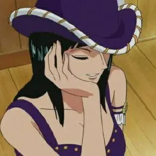 👑 Nico Robin One Piece Anime, One Piece, Nico Robin, Personnage whatsapp sticker