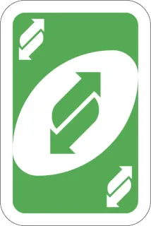 🔃 Uno, Kaart, Reverse, Spel telegram sticker