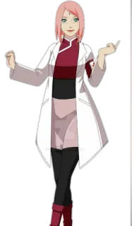 💉 Sakura Naruto sakura, naruto, anime, character, ninja, medicine whatsapp sticker