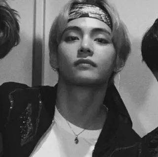 🕷 V kpop, idol, sänger, bts, musik, porträt, promi telegram sticker