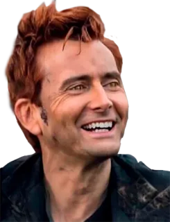 😁 David Tennant attore, ritratto, uomo, celebrità telegram sticker