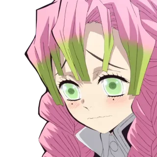 🙁 Mitsuri Kanroji Demon Slayer Anime, Demon Slayer, Mitsuri, Mitsuri Kanroji, Hashira do Amor telegram sticker
