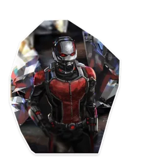 🐜 Ant-Man Ant-Man, Marvel, superbohater, komiks, postać, czerwony, hełm, kostium telegram sticker