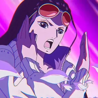 📚 Nico Robin One Piece Nico Robin, One Piece, anime, character, pirate, manga whatsapp sticker