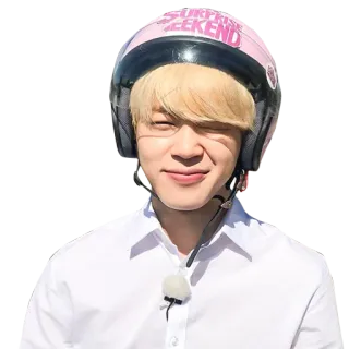 😉 SURPRISE WEEKEND person, helm, rosa, überraschung, wochenende, blond telegram sticker