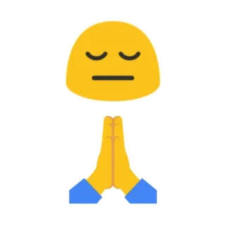 🤔 Emoji, Oración, Paz, Meditación, Espiritual telegram sticker