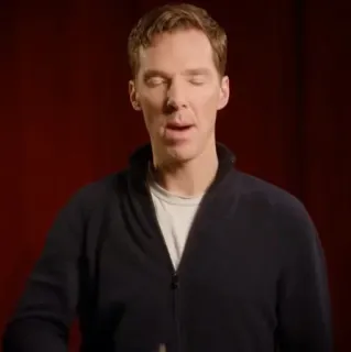 🥢 Benedict Cumberbatch mężczyzna, aktor, portret, celebryta telegram sticker