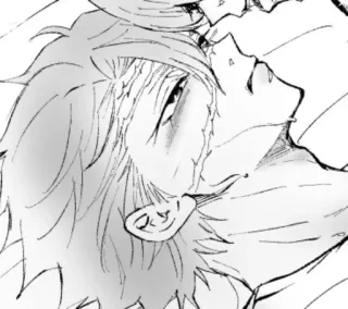 🥵 schizzo, disegno, uomo, ritratto telegram sticker