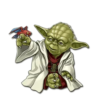 😌 Yoda Star Wars Yoda, Star Wars, Jedi, personaje whatsapp sticker