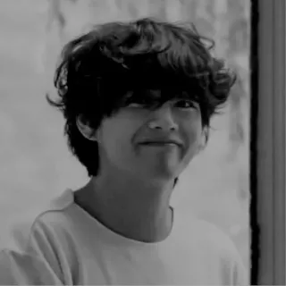 ⛓ person, black and white, portrait, man, smile telegram sticker