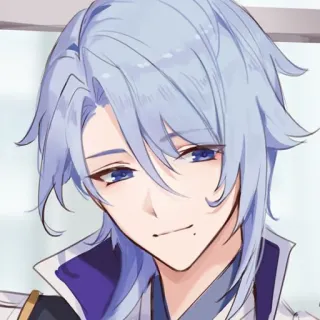 😌 Ayato Genshin Impact Anime, Jeu vidéo, Genshin Impact, Ayato, Cheveux bleus telegram sticker