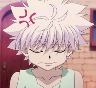 💢 Killua Zoldyck Hunter x Hunter キルア, 怒り, アニメ, hunter x hunter, イライラ telegram sticker