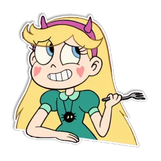 😅 Star Butterfly Star vs. the Forces of Evil การ์ตูน, ตัวละคร, สตาร์ บัตเตอร์ฟลาย, สตาร์ปะทะกองทัพปีศาจ telegram sticker