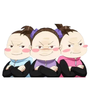 😈 Мультфильм, Злой, Девочки, Дети, Аниме whatsapp sticker