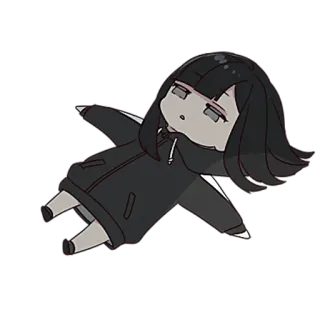 🙃 Chica anime, Chibi, Dibujos animados, Lindo, Relajado whatsapp sticker