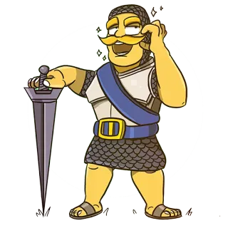 😝 chevalier, épée, armure, dessin animé, médiéval, personnage, illustration whatsapp sticker