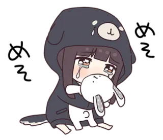 🌩 めぇ Anime, Weinend, Kawaii, Süß, Traurig telegram sticker