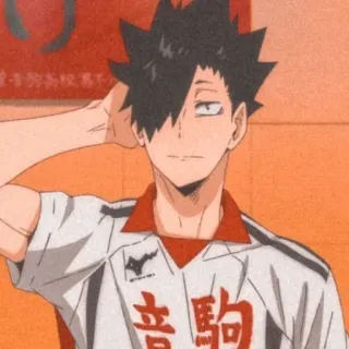 🥇 Kuroo Tetsurō Haikyuu!! Anime, Haikyuu, Kuroo, Volley-ball, Anime de sport, Manga whatsapp sticker