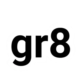 💬 gr8 super, cool, argot, positif, texte, gr8 whatsapp sticker