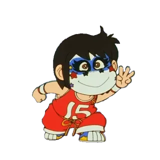 🎭 cartoon, anime, character, sticker, stars, peace sign telegram sticker