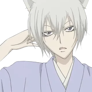 😒 Tomoe Kamisama Kiss Anime, Rubah, Tomoe, Kamisama Kiss, Karakter telegram sticker