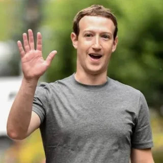 🙋‍♂ Mark Zuckerberg personne, technologie, réseaux sociaux, entreprise, PDG telegram sticker
