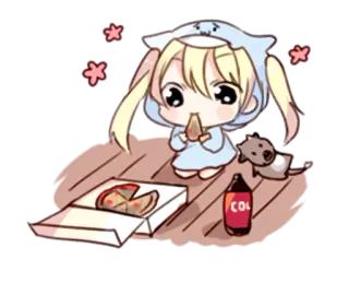 Little Girl Animated whatsapp stickers