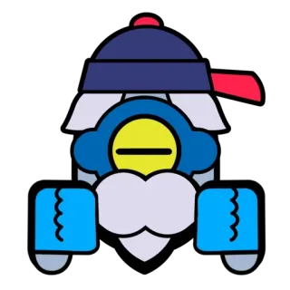👎 Gale Brawl Stars 卡通, 荒野乱斗, 格尔, 角色, 电子游戏 telegram sticker
